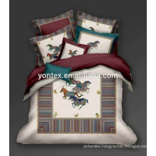 China bedding set suppliers 100% cotton beautiful wedding digital printing 3d bed sheet